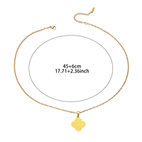 Colgante de Acero Inoxidable con Diseño de Trébol, Sabr, Choukr, Tawakul, Paciencia, Gratitud, Confianza, Musulmán, Árabe, Islam, Joyería de Moda, Collares para Eid