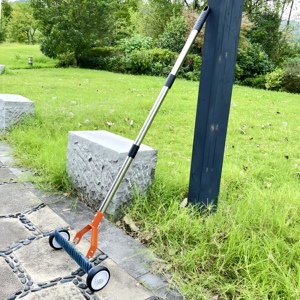 Vườn làm cỏ Con lăn cào, cỏ cào, lá cào, thatch cào với bánh xe và đất nới lỏng, đa chức năng cảnh quan công cụ - Product Image 5