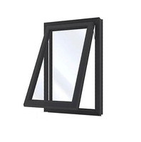 Normas de Nueva Zelanda Carpintería de ventana de aluminio Rotura térmica Ventanas de toldo de ventana de triple acristalamiento