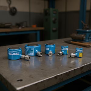 Ttake Single-acting Hydraulic Cylinders Compact Line <b>Blue</b> Industrial Use - Product Image 3