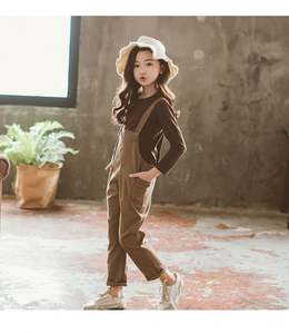 Artículos Pequeños de Venta Rápida para Niños, Camiseta y Pantalones con Estampado Color Caqui Marrón para Niña - Product Image 5