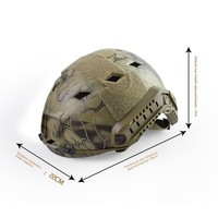 Casque de vélo tactique d'extérieur haute performance, ajustable, design camouflage CS, pour adulte unisexe