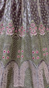 Nuevo Lehenga Choli Moderno de Terciopelo con Lentejuelas y Cuentas, Largo hasta el Suelo, para Bodas y Compromisos, Ropa Étnica Especial - Product Image 4