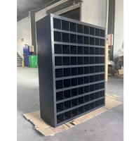 Casier moderne à 72 compartiments, armoire de rangement à 40 compartiments avec bacs à vis, en fer, robuste, idéal pour les ateliers