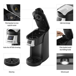 Mini Máy Pha Cà Phê Tốt Nhất Bán Giá Rẻ Duy Nhất Phục Vụ Cà Phê Viên Nang Máy Thép Không Gỉ Nhà Ở ETL Chứng Nhận - Product Image 3