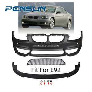 Kit carrosserie de pare-chocs personnalisé d'usine 2007-2010 pour BMW <span class=keywords><strong>E92</strong></span> E93 style M4 avec pare-chocs avant, lèvre avant et calandre centrale - Product Image 1