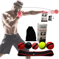 Лидер продаж на Amazon, 4 разных боксерских мяча с повязкой на голову, тренировочный боксерский мяч, боксерский мяч с скоростью реакции