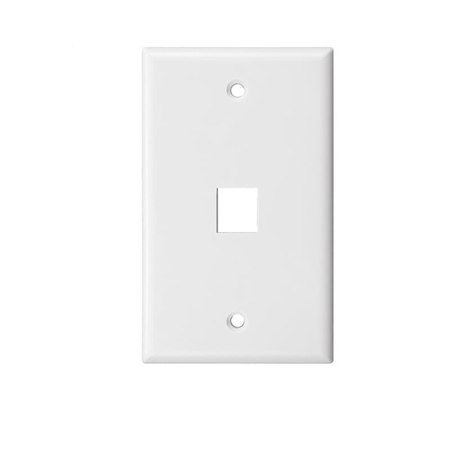 USA Type Wall Outlet Keystone Jack Socket RJ11 Face Plate Rj45 1 2 Dual Port Network Wall Faceplate