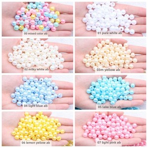 Acessórios para Bolsas DIY de 6, 8 e 10mm, Suprimentos de Joalheria, Kit de Crochê para Adultos, Pérolas Imitadas com Furo para Colares, Pulseiras e Acessórios para Celular - Product Image 4