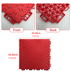 Sân bóng rổ ngoài trời sàn thể thao dễ dàng lắp đặt gạch lát sàn nhựa mềm PP vật liệu treo gạch - Product Image 2