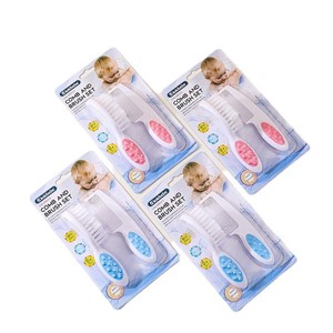 Juego de Cepillo y Peine <span class=keywords><strong>para</strong></span> Bebé, Libre de BPA, Cepillo <span class=keywords><strong>para</strong></span> Cabello de Recién <span class=keywords><strong>Nacido</strong></span>, Peine Infantil, Masajeador de Cabeza, Juego de Peines <span class=keywords><strong>para</strong></span> Niños - Product Image 1
