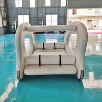 Bateau-piscine gonflable sur mesure 4,5*2,4*0,2m pour lac et rivière
