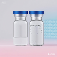 Boîte à cosmétiques en plastique gaufré avec couvercle, fabriquée à partir de matériaux recyclés