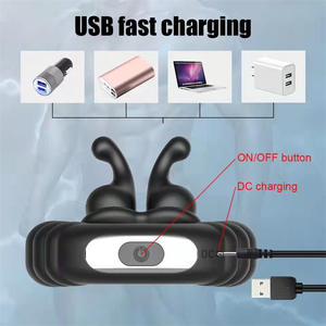 ห่วงใส่อวัยวะเพศชายสำหรับผู้ชายสายชาร์จ USB รูปการ์ตูนสุดเซ็กซี่ล็อคน้ำเชื้อหอยทากระบบสั่นนวดกระตุ้นความใคร่ด้วยตนเองล่าช้า - Product Image 5