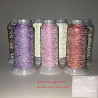 Usine en gros de polyester de haute qualité lueur exquise dans le fil sombre fil à broder réfléchissant