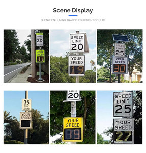 Personalizzato Digital Rader Speed Detective Radar Sign Solar Powered Radar Speed Limit Sign Board Display a Led - Product Image 4