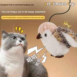 Juguete para Gatos con Forma de Pájaro Volador con Sonido, Recargable por USB, Alas que se Agitan al Tacto, Simulación Interactiva, Juguete para Gatos con Catnip, Juguete Eléctrico Automático para Gatos - Product Image 2