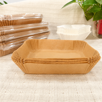 Papier sulfurisé carré pour friteuse à air, jetable, résistant à la chaleur, en gros, pour grossistes étrangers
