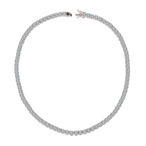 Collana Tennis in Stile Punk Placcata <span class=keywords><strong>Oro</strong></span> 18K con Perline e Cristalli di Zirconia, Catena da 24 Pollici, Multi-Misura, Personalizzabile, Unisex, Moda Dream - Product Image 6
