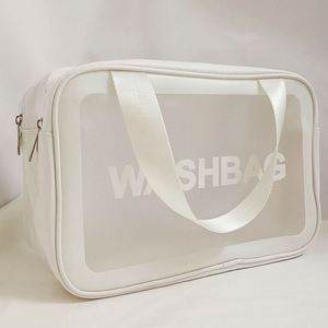 Trousse de Toilette Portable Grande Capacité avec Séparation Sec/Humide, Fermeture Éclair, Double Sac de Maquillage Tendance, Étui de Toilette Étanche - Product Image 4