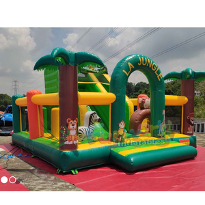 Jungle Inflatable Leo Núi Lâu Đài Cấu Trúc Gonflables Không Khí Bouncer Inflatable Inflatable Trampoline - Product Image 2