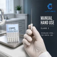 Limes endodontiques manuelles D Finder en acier inoxydable pour la recherche de canaux radiculaires # 8 # 10 # 12 # 15 Canaux radiculaires manuels résistants aux fractures