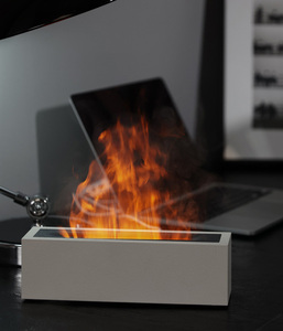 Efecto de <span class=keywords><strong>llama</strong></span> aceites esenciales 200ml 2 En 1 humidificador hương liệu difusor Fuego luz Ajustable apagado tự động aromaterapia - Product Image 5