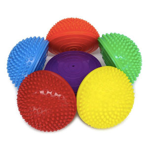 Masaje de acupuntura de PVC ecológico Fitness Yoga Media bola Entrenamiento de integración sensorial con pinchos para relajación muscular - Product Image 2