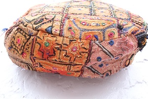 Handcrafted Bohemian Purses Banjara Canvas Bags with Zipper Closure Customizable Shape Tribal Embroidery & Mirror <b>Work</b> - Product Image 5