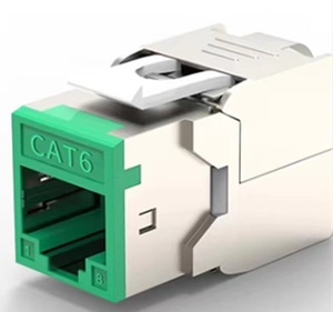 RJ45 màu Keystone Jack FTP cat6A bảo vệ LED Jack 10g 8P8C PoE ++ Modular Jack toolless - Product Image 5