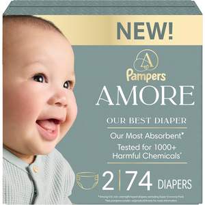 ขายส่ง 100% ผ้าอ้อมเด็ก Amore ไซส์ 2 จำนวน 74 ชิ้น ผ้าอ้อมที่ดีที่สุดของเรา - Product Image 1