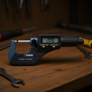 Micrómetro Digital Electrónico Fervi 0-25 mm 0.001 mm Herramienta de Medición de Precisión - Product Image 3