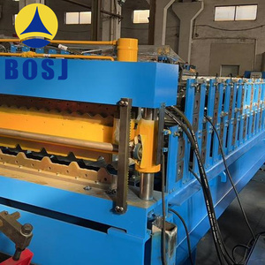 Bảng điều khiển mái ngói cuộn tạo thành máy mái và tấm Tường Con lăn giá máy tấm lợp hai lớp - Product Image 5