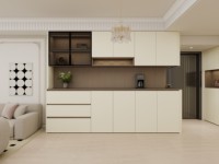 Système de rangement modulaire ouvert en bois de luxe pour chambre à coucher, armoire 6 portes, meuble de rangement en bois