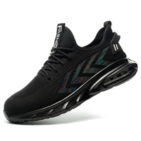 Nouvelles chaussures de sécurité pour hommes, légères, respirantes, pour les industries de la construction, chaussures de sécurité de travail élégantes