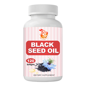 Aceite de Semillas Negras del Fabricante, Fuente Rica en Antioxidantes, Cápsulas Blandas de Aceite de Semillas Negras, Suplemento de Belleza - Product Image 1