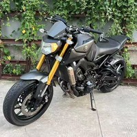 Moto Yamaha MT-09, machine lourde, moto de rue, course sur route, R1 R6 Kawasaki Horizon, voiture de sport, vitesse maximale de 160 km/h