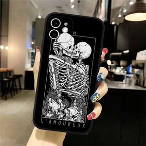 11 thiết kế Punk phong cách TPU Skeleton Skull điện thoại bao gồm phim hoạt hình sọ điện thoại trường hợp đối với iPhone 15 Pro Max 14 13 12 Pro 6 7 8 - Product Image 5