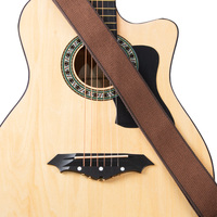 Ceinture de guitare en coton douanière d'usine BD-JT-CM7 avec prise de 3 pics sangle de guitare colorée