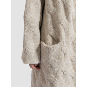 <span class=keywords><strong>Cappotto</strong></span> in Lana per Donna, 600g Misto Lana di Yak, Cardigan Lungo in Bouclé con Tasche, Maglione Caldo da Donna - Product Image 2
