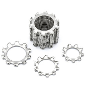 NINDEJIN Rondelles dentées à étoile en acier inoxydable M3 M4 M5 M6 M12 M14, métriques, externes, internes, standard, simples - Product Image 6