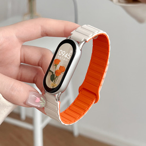 Bracelet de montre Zonesin pour Xiaomi 12 mm, bracelet de montre sport en silicone avec fermoir magnétique pour <span class=keywords><strong>Band</strong></span> 8/9/10, bracelet de montre sport durable - Product Image 4