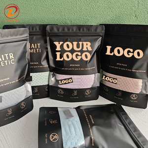 Coffret cadeau de soins de beauté, tampons démaquillants en <span class=keywords><strong>microfibre</strong></span>, éponge nettoyante pour le visage lavable, ensemble de bandeaux avec logo personnalisé - Product Image 6