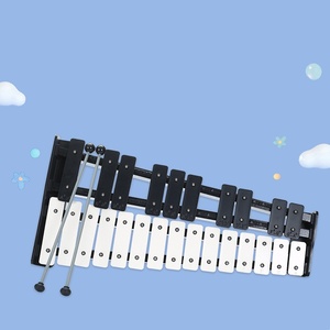 Xylophone Glockenspiel 25 notes noir et blanc, instrument de musique éducatif pour enfants, jouet d'percussion Orff - Product Image 5