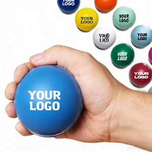 Jouet anti-stress amusant en mousse souple avec logo du fabricant, idéal comme cadeau promotionnel ou ballon publicitaire personnalisé. - Product Image 1