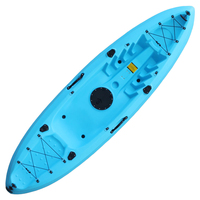 Kayak de pêche individuel - Canoë gonflable sit-on-top avec compartiments de rangement