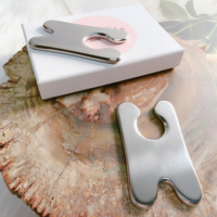 Kit de Gua Sha en Acier Inoxydable pour le Visage – Outil de Massage Anti-âge en Métal pour le Scraping Facial