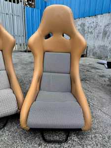 Sedile a secchiello in pelle pied-de-poule, piastra posteriore in fibra di carbonio con guide integrate per RECARO Pole per <span class=keywords><strong>Peugeot</strong></span> - Product Image 2