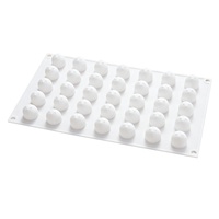 Moule en silicone de qualité alimentaire pour sphères et formes de fruits variées, idéal pour la pâtisserie 3D française, les mousses et les gâteaux