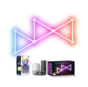 Logo personalizzato di riconoscimento musicale di controllo intelligente ha condotto la luce ritmica 6 Bar gioco atmosfera dal vivo luce da parete moderno 20